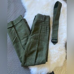 Sezane wool trousers with belt